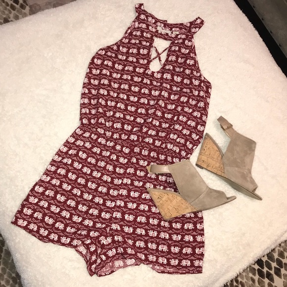 Pink Rose Dresses & Skirts - [Pink Rose] Elephant Tribal Print Romper NWT
